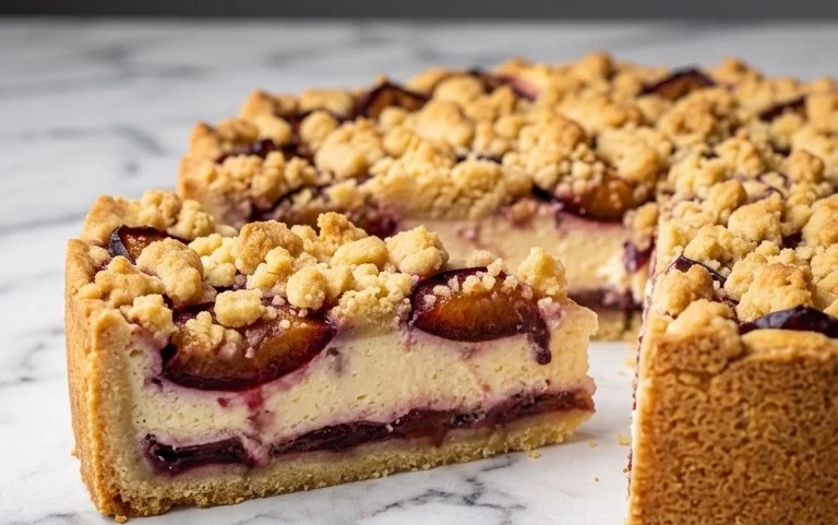 Zwetschgen-Käsekuchen: Mürbeteig, Streusel & Fruchtgenuss