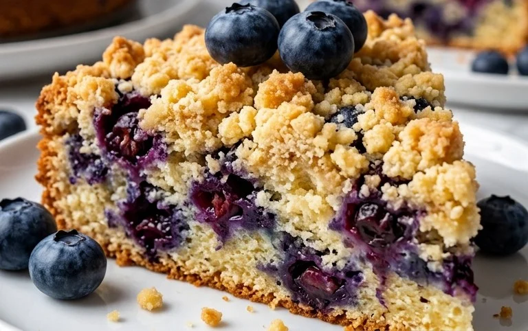 Heidelbeerkuchen mit Streusel