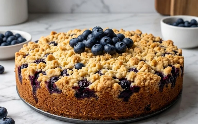 Heidelbeerkuchen mit Streusel: Fruchtig-Knuspriger Genuss