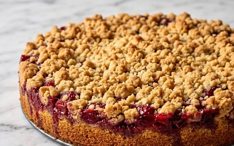 Schneller Kirsch Extract-Streusel-Kuchen: Einfach & Lecker