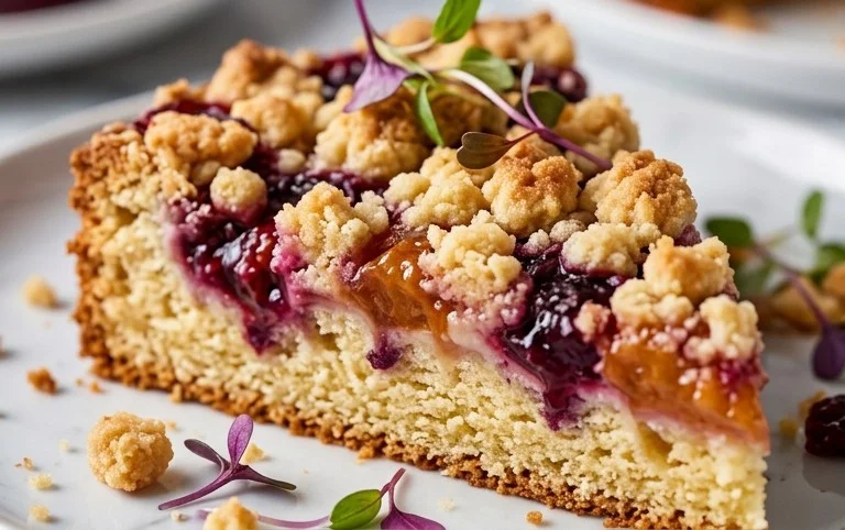 Saftiger Streuselkuchen mit Obst