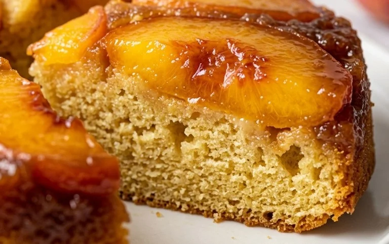 Bourbon Extract Peach Upside-Down Cake