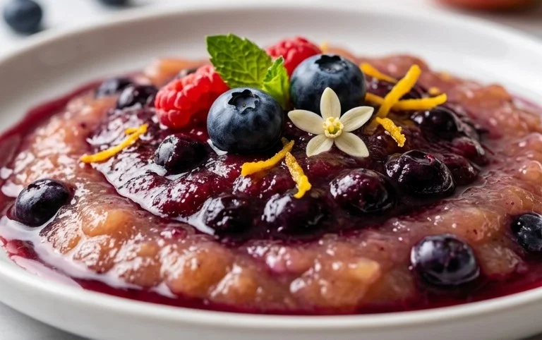 Blueberry Vanilla Applesauce